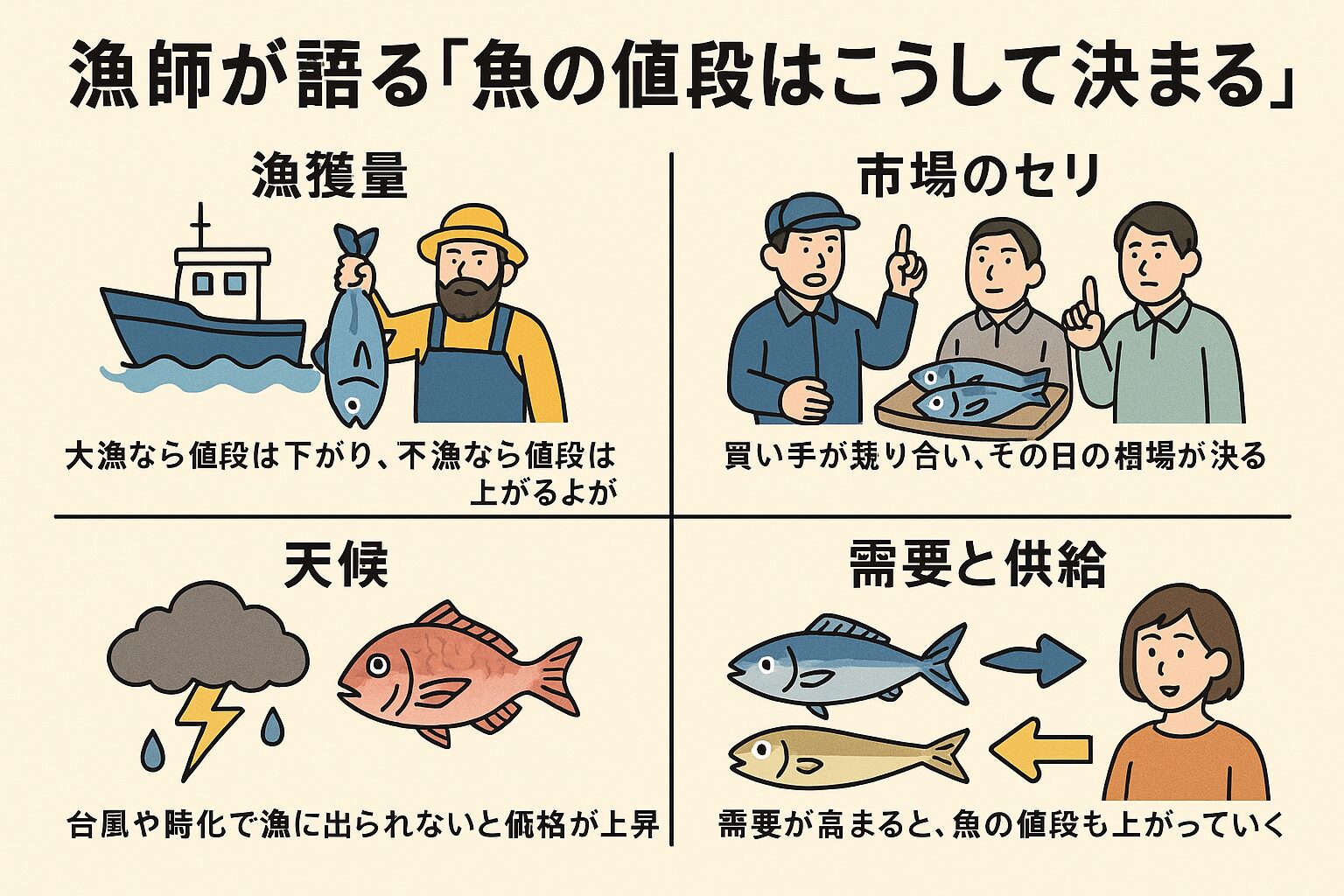 漁師が語る「魚の値段はこうして決まる」市場と自然が生む価格の舞台裏を徹底解説