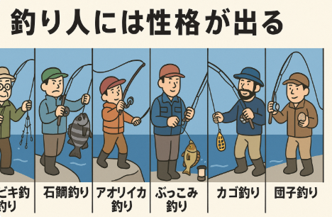 釣りは「魚を釣る」だけの趣味ではなく、 選ぶ釣法にその人の性格や価値観が色濃く映し出されます。釣太郎