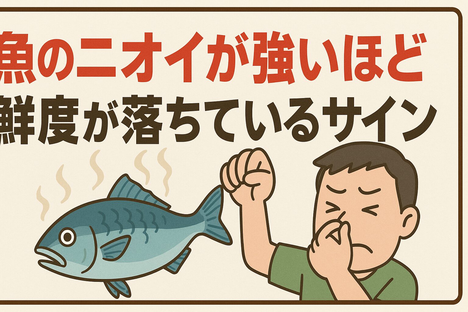 魚種によって特有のニオイを持つものもありますが、基本的に強烈な臭みは鮮度低下によるものです。釣太郎