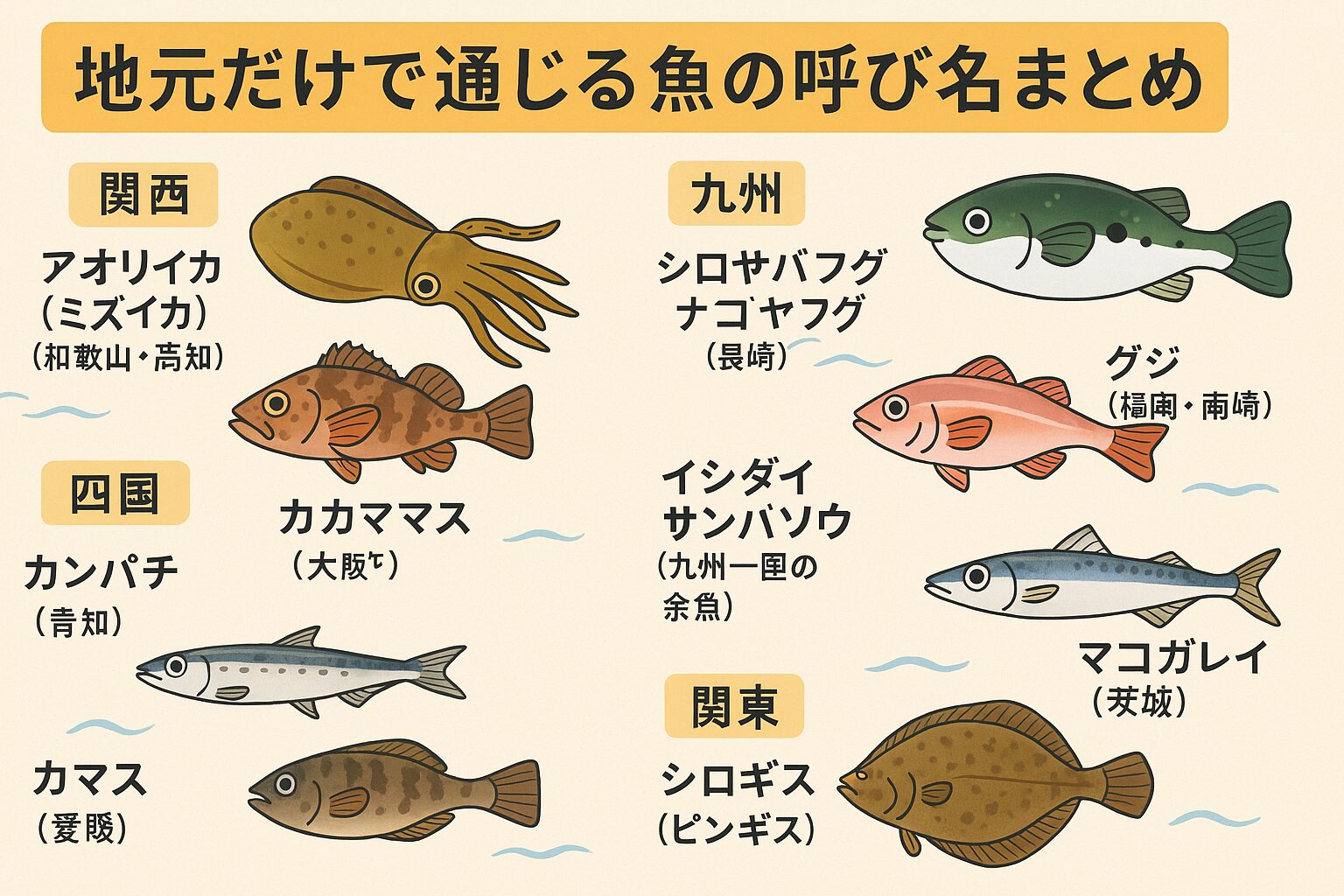 魚の呼び名は、標準和名だけでなく地域文化を映し出す「言葉の財産」。釣太郎
