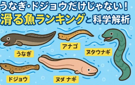 うなぎやドジョウの「滑り」は単なる不快感ではなく、生存戦略と生理機能が融合した高度な仕組み。釣太郎