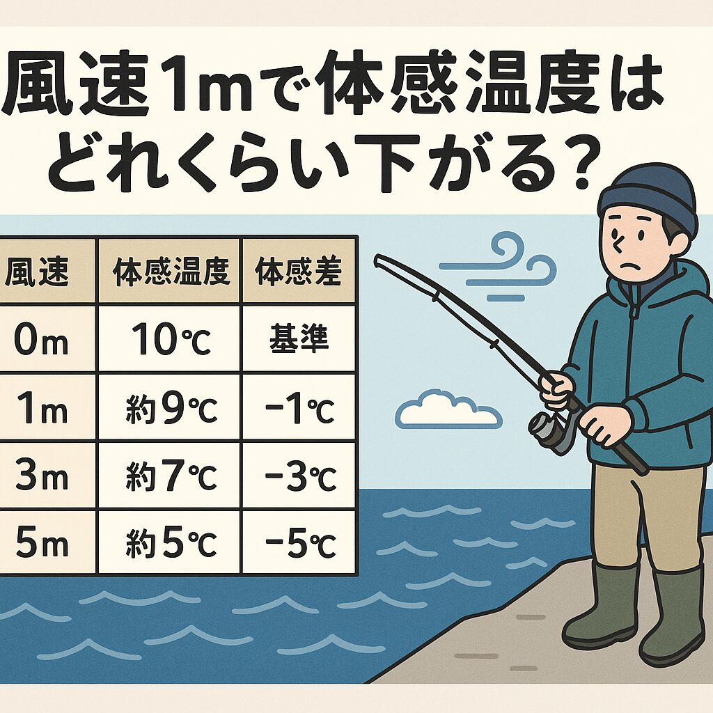 海釣り初心者必見！風速1mで体感温度はどれくらい下がる？ 寒さを数値で理解して釣行を快適にする基礎知識.釣太郎