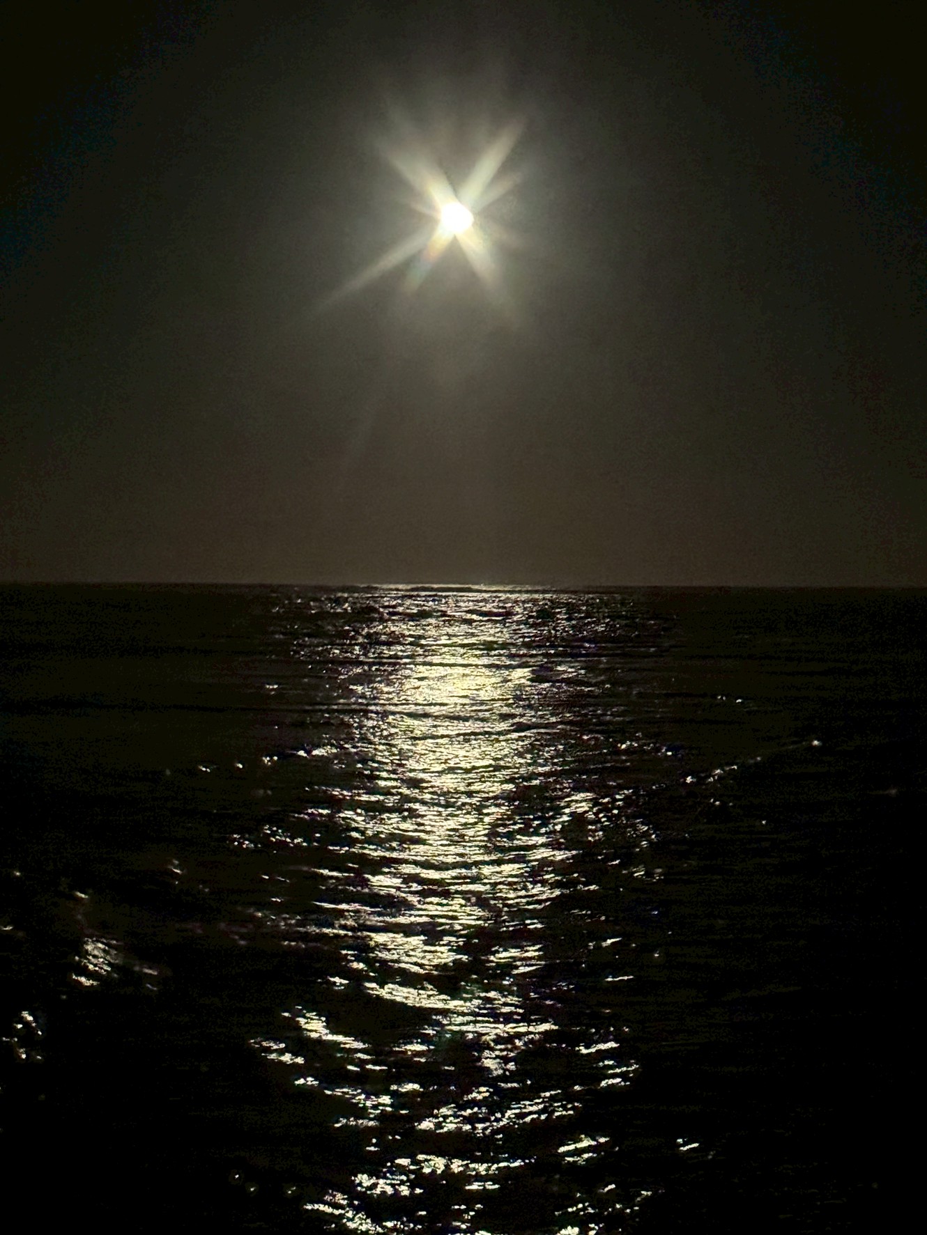 本日は満月で月明かりがとてもキレイ。台風１５号は何ともなかったでしょうか？９月６日土曜日午前２時半撮影。釣太郎