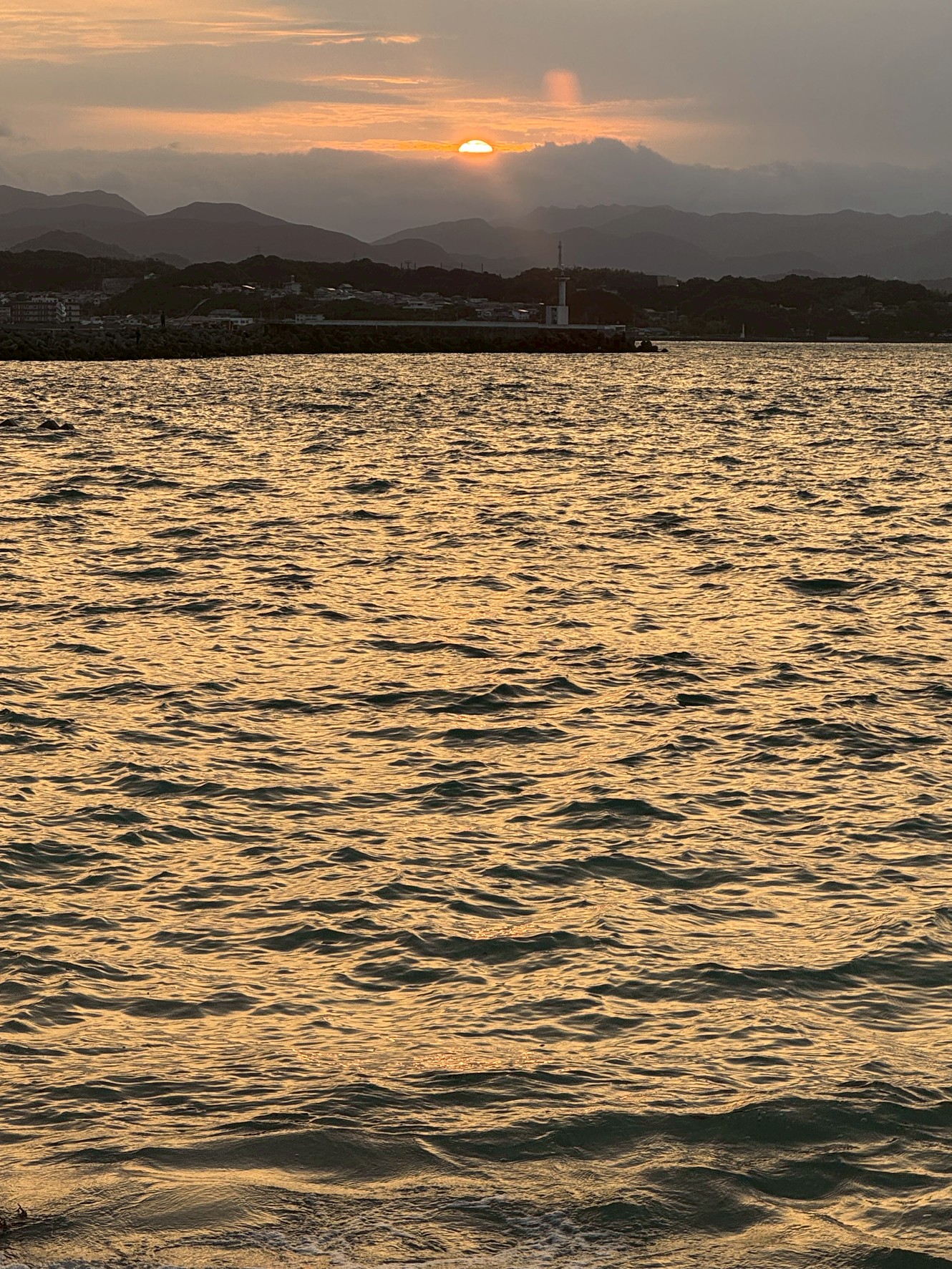 今朝は冷え込み、半袖は完全アウト。釣り人は全員長袖姿です。9月23日火曜日