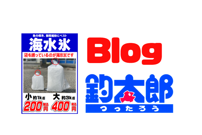 釣太郎の代名詞は海水氷とブログ。