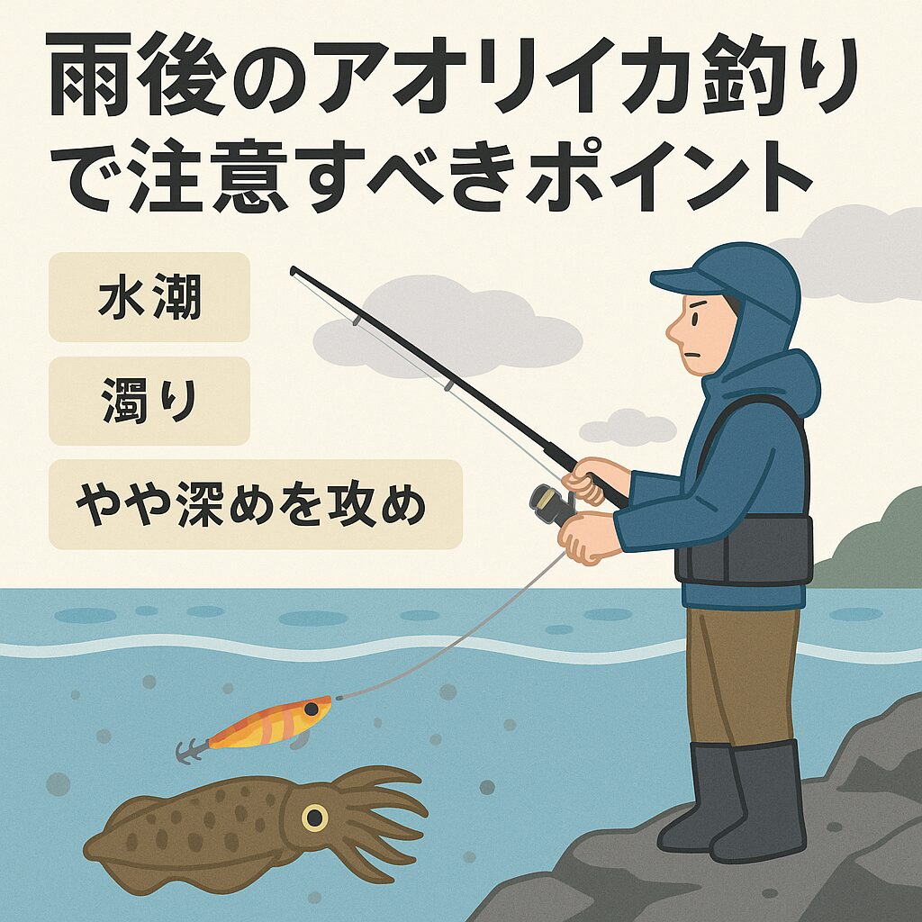 雨後のアオリイカ釣りは「外洋・深場・濁り対策」がカギ。
エギのカラー選択とタナ設定を見直せば、他の釣り人が避ける日でも好釣果を狙える。
冷却は必ず海水氷を使い、釣りたての旨味を守ろう。釣太郎