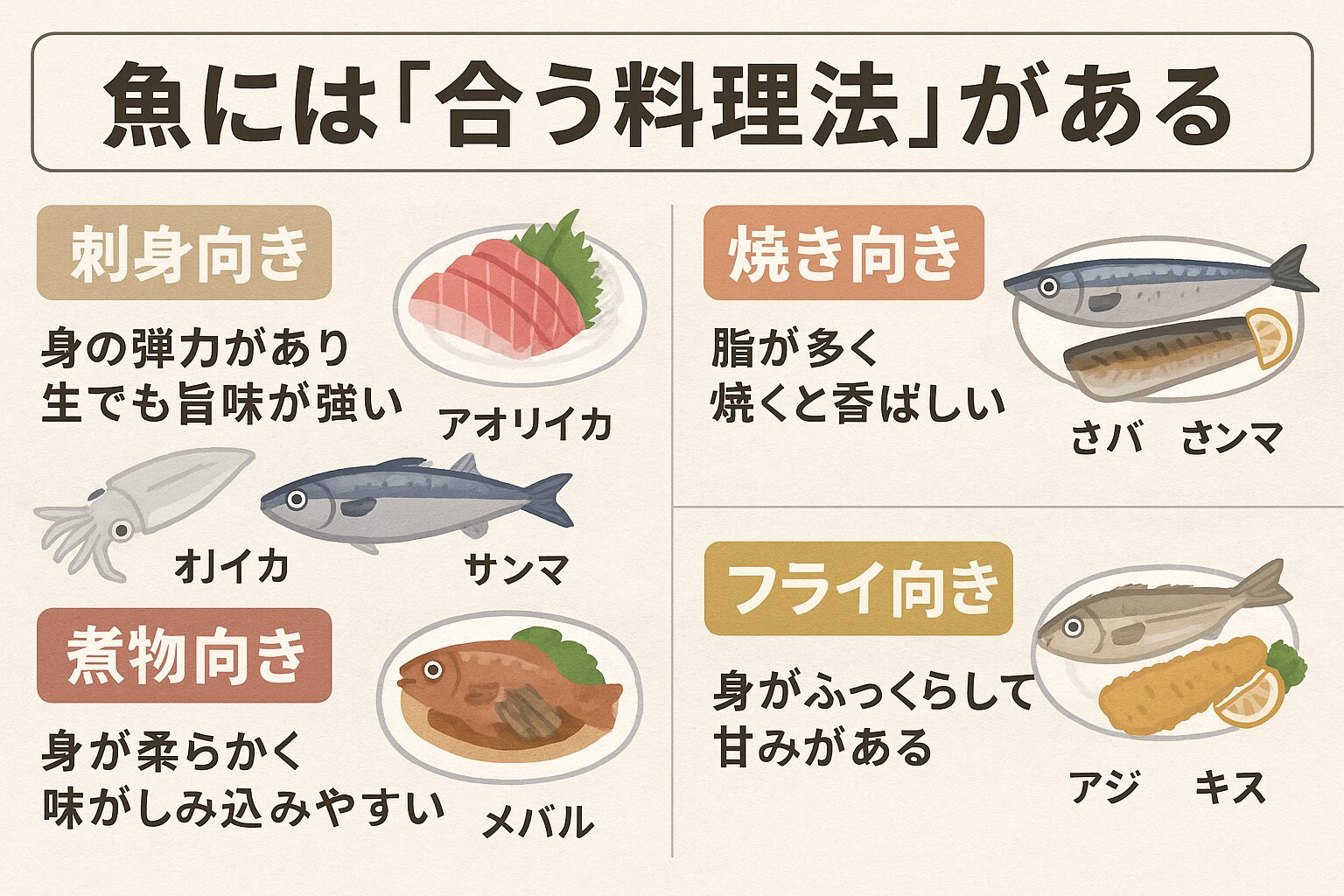 魚にはそれぞれ「最も美味しくなる調理法」があります。刺身、塩焼き、煮物、フライ等々。釣太郎