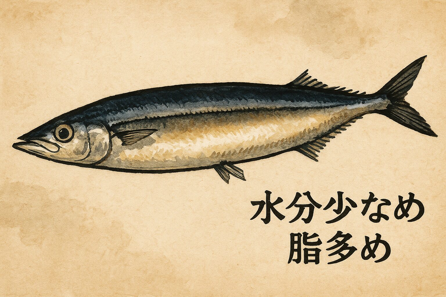 サンマの最大の特徴は、旬の時期に20%を超えるほど豊富に含まれる「脂」。脂が多い分、水分は少なく、その脂を活かす「塩焼き」が最高の調理法。釣太郎
