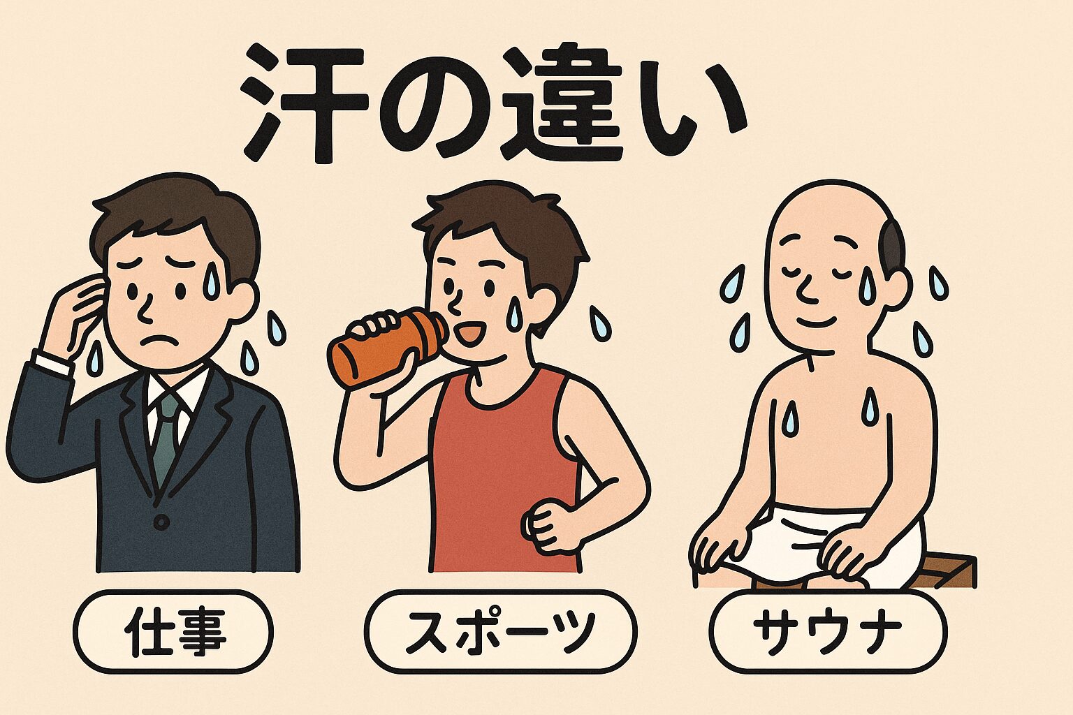 汗は「体の健康バロメーター」。悪い汗をかいている人ほど、運動不足やストレス過多の傾向があります。 軽い運動・サウナ・湯船につかるだけで、汗の質は大きく変わります。釣太郎