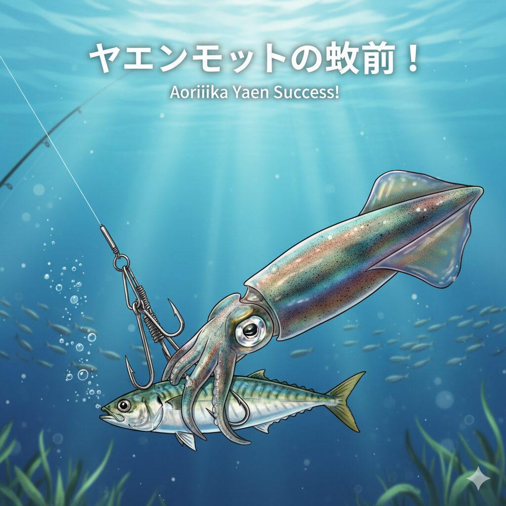 同じ条件なのにヤエンがアオリイカにヒットするときとしない時があり理由。釣太郎