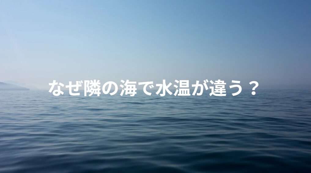 海水温は「潮の流れ」「地形」「真水の流入」「日照・風」「濁り」といった多くの要因が複雑に絡み合って決まります。釣太郎