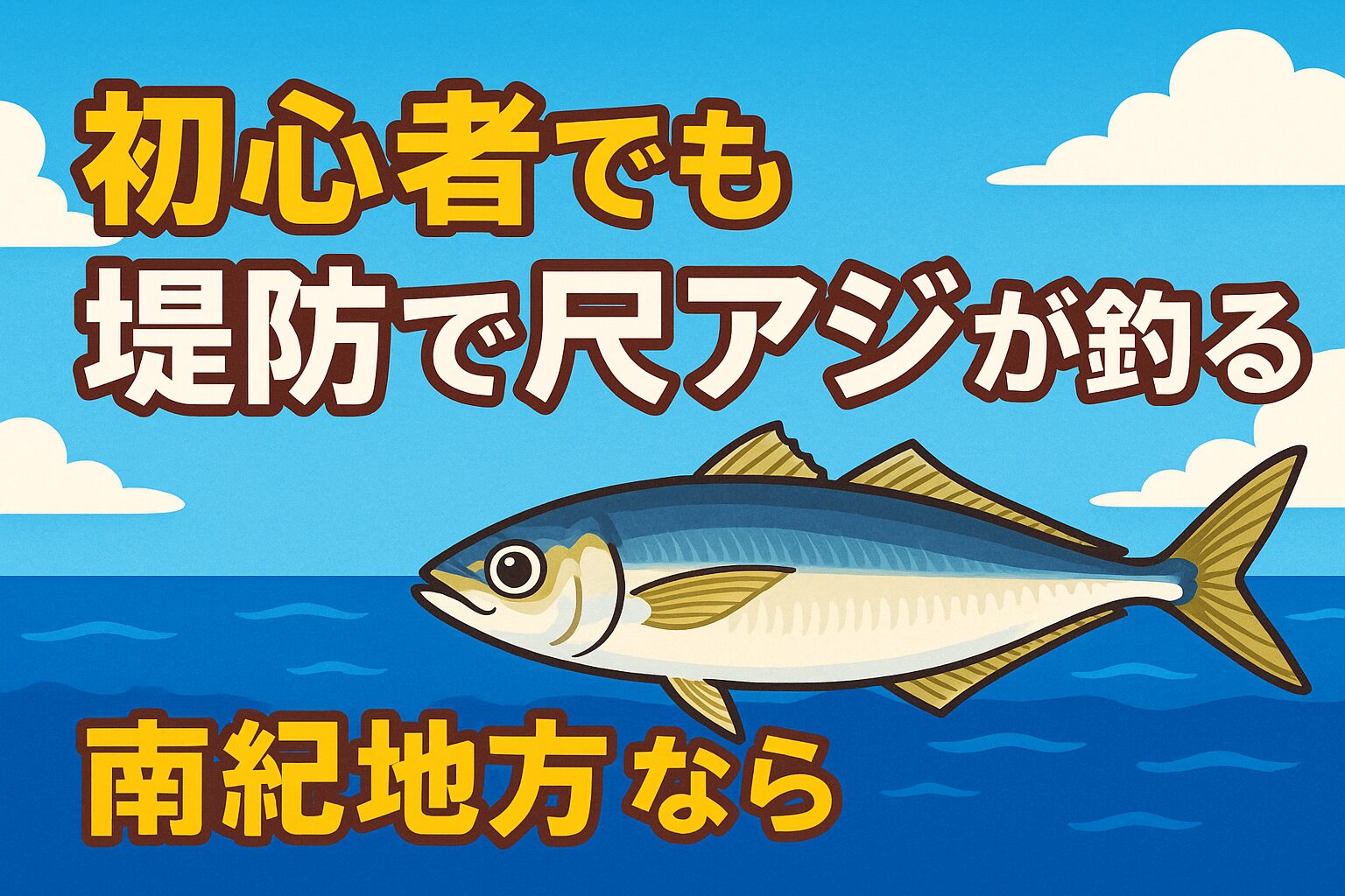 南紀地方では、黒潮の影響と冬季の環境が重なり、初心者でも堤防から尺アジが狙える稀有な地域です。釣太郎