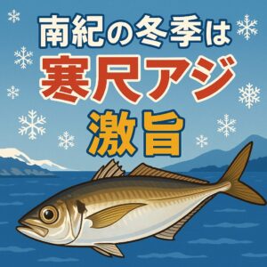 南紀地方の冬季は、寒尺アジだけを狙って釣りに行く価値があります。釣太郎