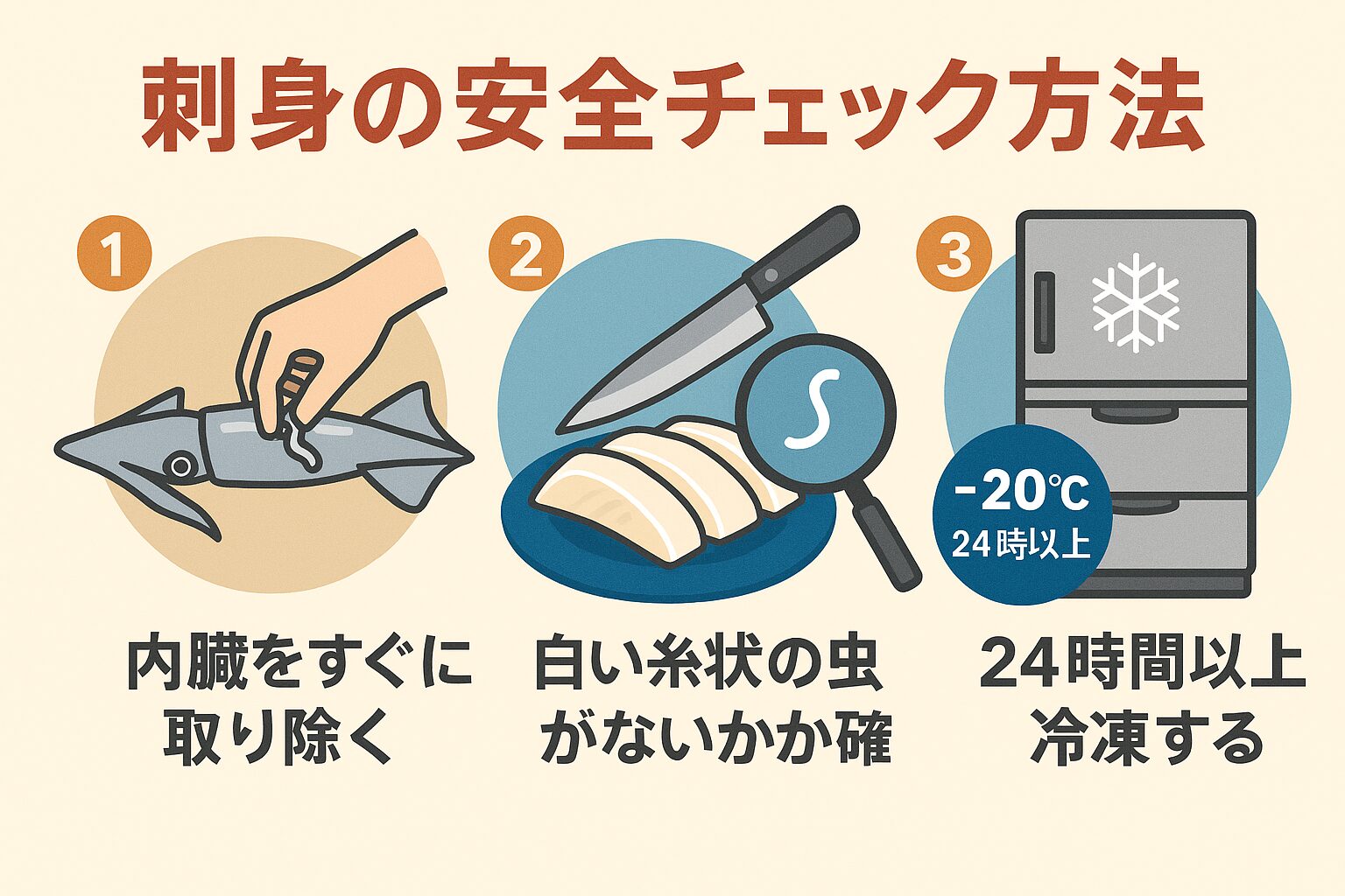南紀11月のアオリイカ500gは刺身で食べられる安全性が高い。 ・アニサキス寄生率はほぼゼロに近い。胃袋が短いため寄生しにくい構造。釣った直後に内臓を抜けばリスクはさらに下がる。釣太郎