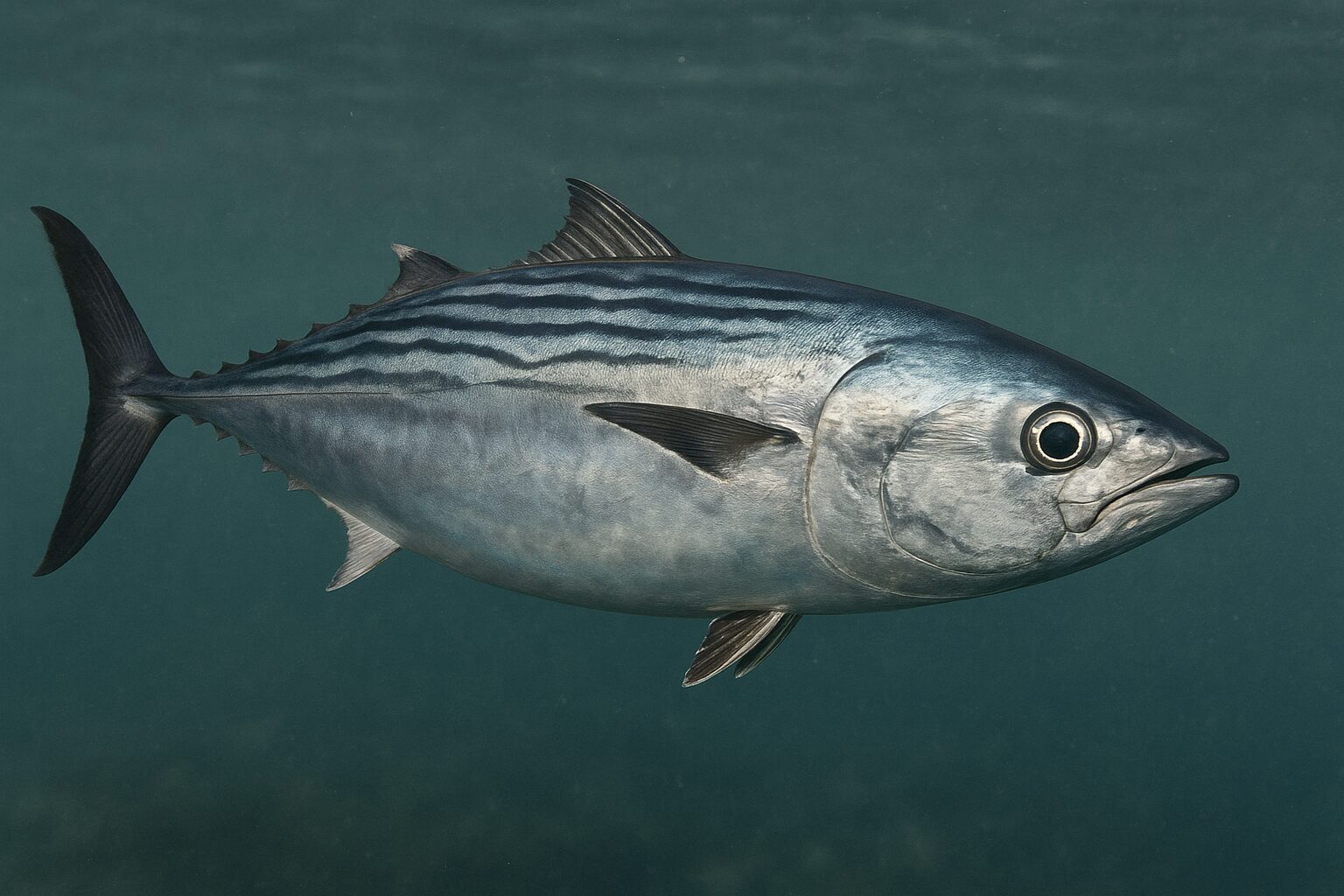 ハガツオは「カツオ属」ではなく「ハガツオ属」で、サワラに近い仲間。カツオとの違いは、「鋭い歯」と「背中側の縞模様」で一目瞭然。釣太郎