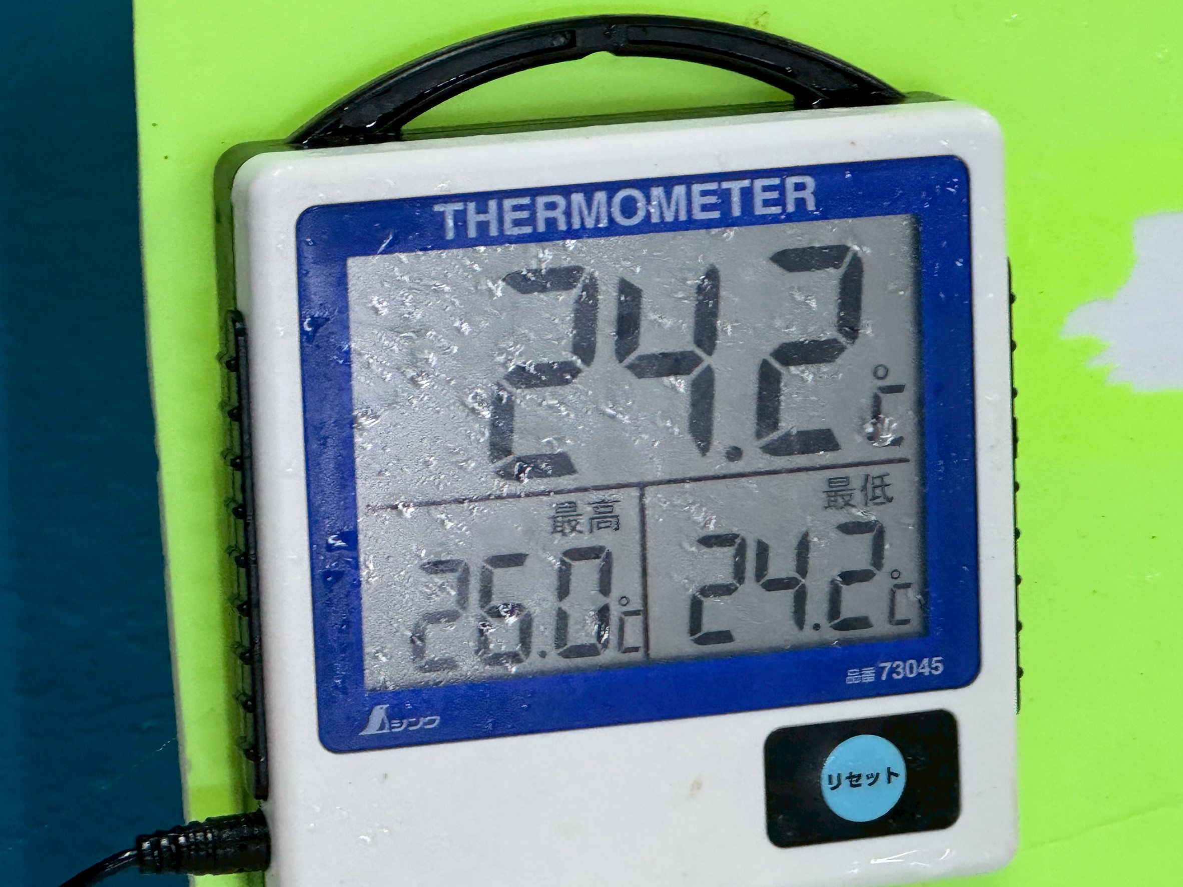 11月1日土曜日、本日の和歌山みなべ町海水温度は24.2度。釣太郎