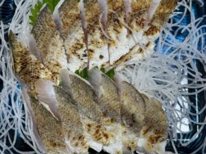 カマスは「皮こそ旨い」魚。理由は・皮下脂肪が豊富。皮のコラーゲンが旨味を引き出す。皮が身の乾燥を防ぐ。この3つ。釣太郎