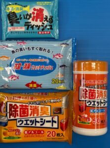 釣行時にウェットティッシュがあれば、何か便利。釣太郎
