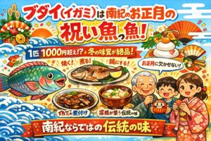 南紀地方でブダイが正月に高騰するのは恒例行事として完全に定着している。冬の味が突出して良い。供給が限られている。地域文化として価値があるから。釣太郎