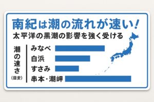 南紀地方は黒潮の影響をモロに受ける。日本でもトップクラスに潮が動く理由を徹底解説。釣太郎