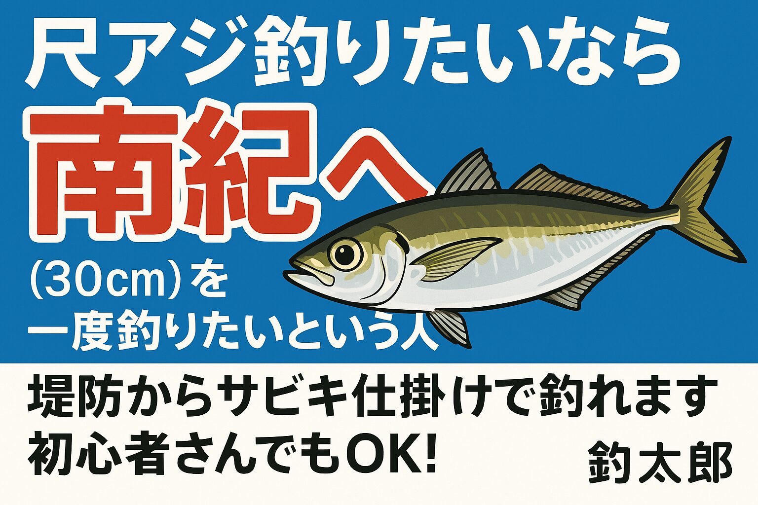 12月でも本当に大型アジが釣れるの？釣れます。南紀は黒潮の影響で冬でも大型アジが接岸します。釣太郎