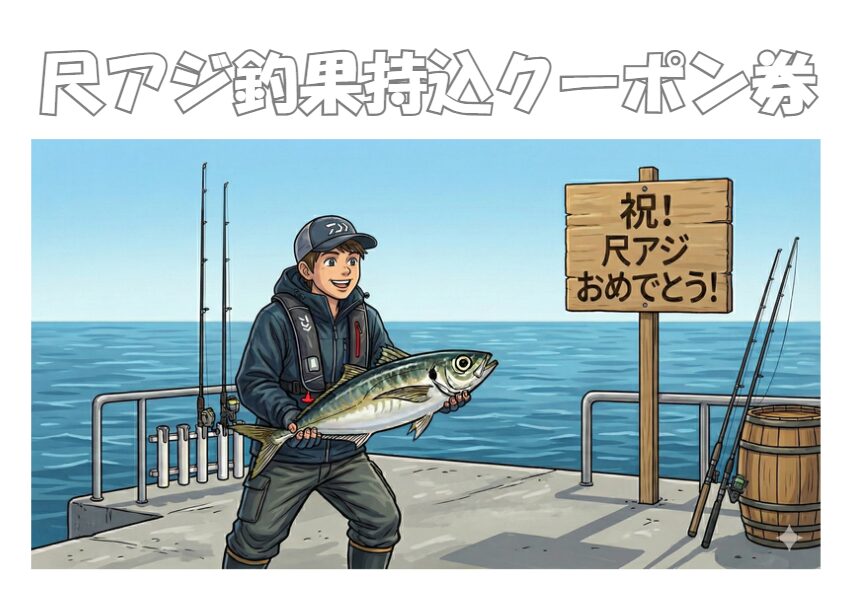 尺アジ釣ったらお持ち込み下さい。お待ちしています。釣太郎