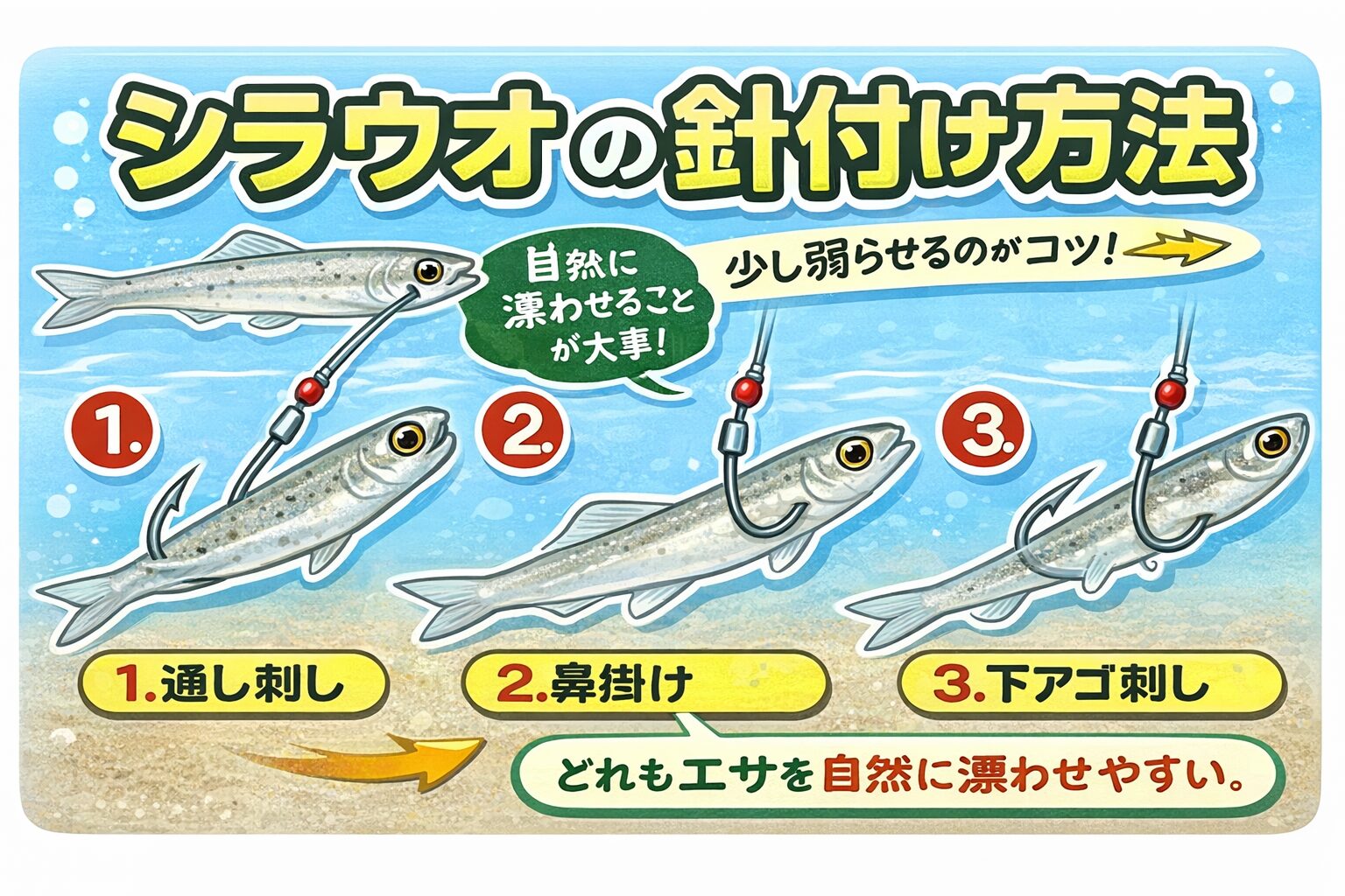 寒尺アジ釣りの本質は、底ベタ・大型特化 ・エサの自然さ。この3点。青イソメ、シラウオは有効。釣太郎