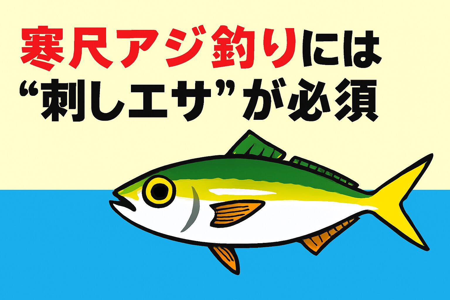 南紀の寒尺アジ釣りでは、刺しエサが釣果の鍵。あたりがない時こそ、青イソメや沖アミを使って“食わせ”の要素を加える。釣太郎