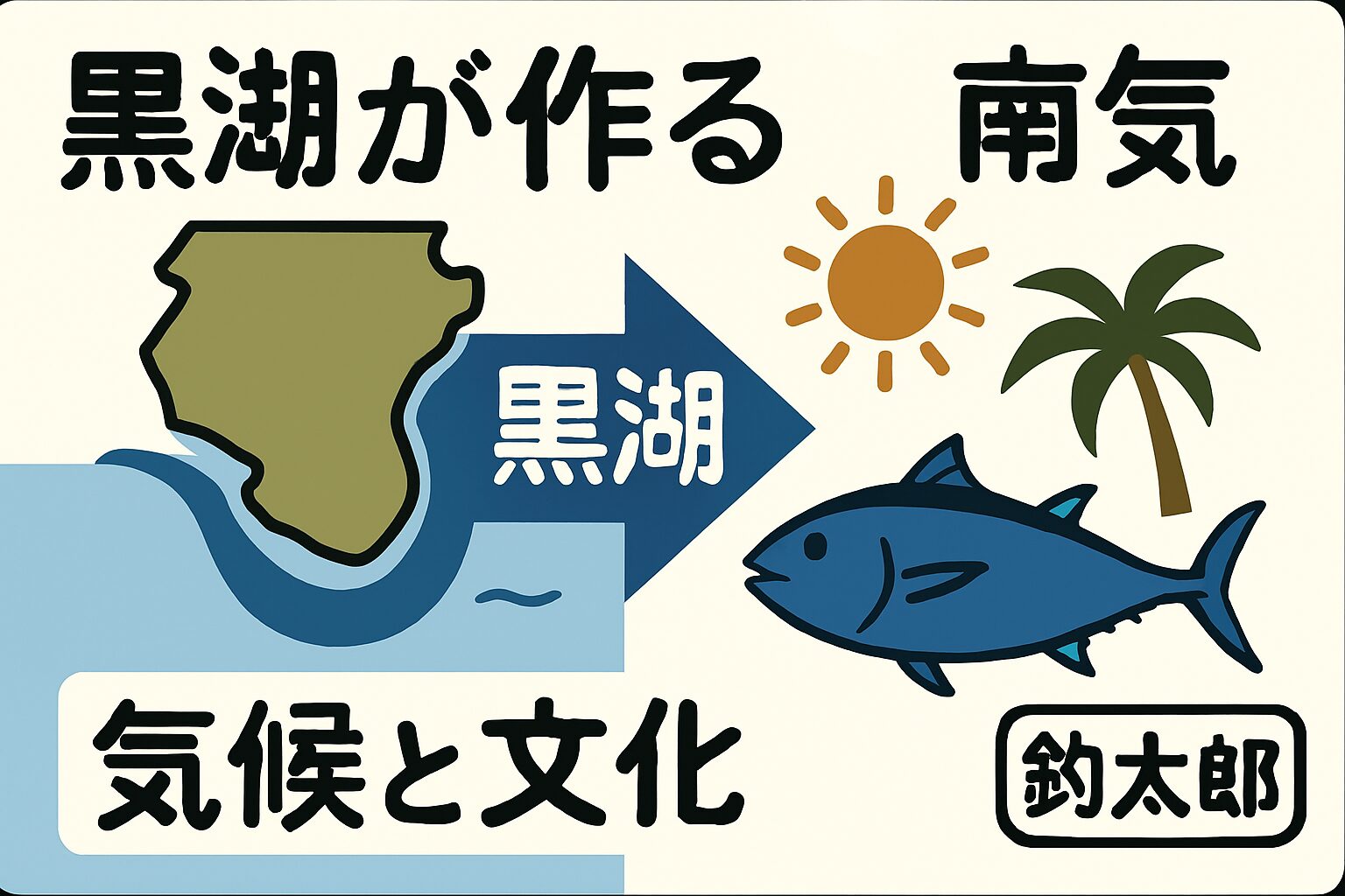 黒潮は“南紀のアイデンティティ”南紀の気候も文化も、そして釣りの魅力も、すべては黒潮という巨大な自然の力が生み出したもの。釣太郎