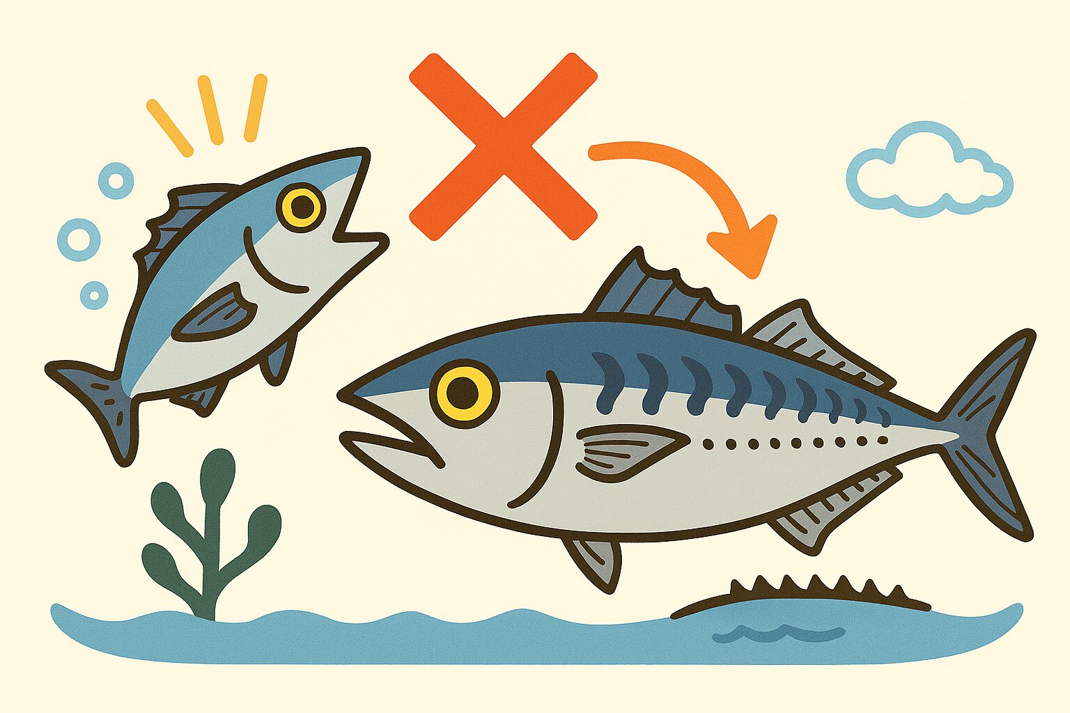 アジのゼイゴはゼイゴは「捕食防御」ではなく、摩擦・感染・遊泳効率を高めるための進化的構造である可能性が高い。釣太郎