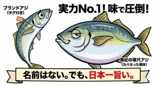 ブランド名はありません。でも味は「日本一」です。南紀の寒尺アジが有名ブランド魚を圧倒する。釣太郎