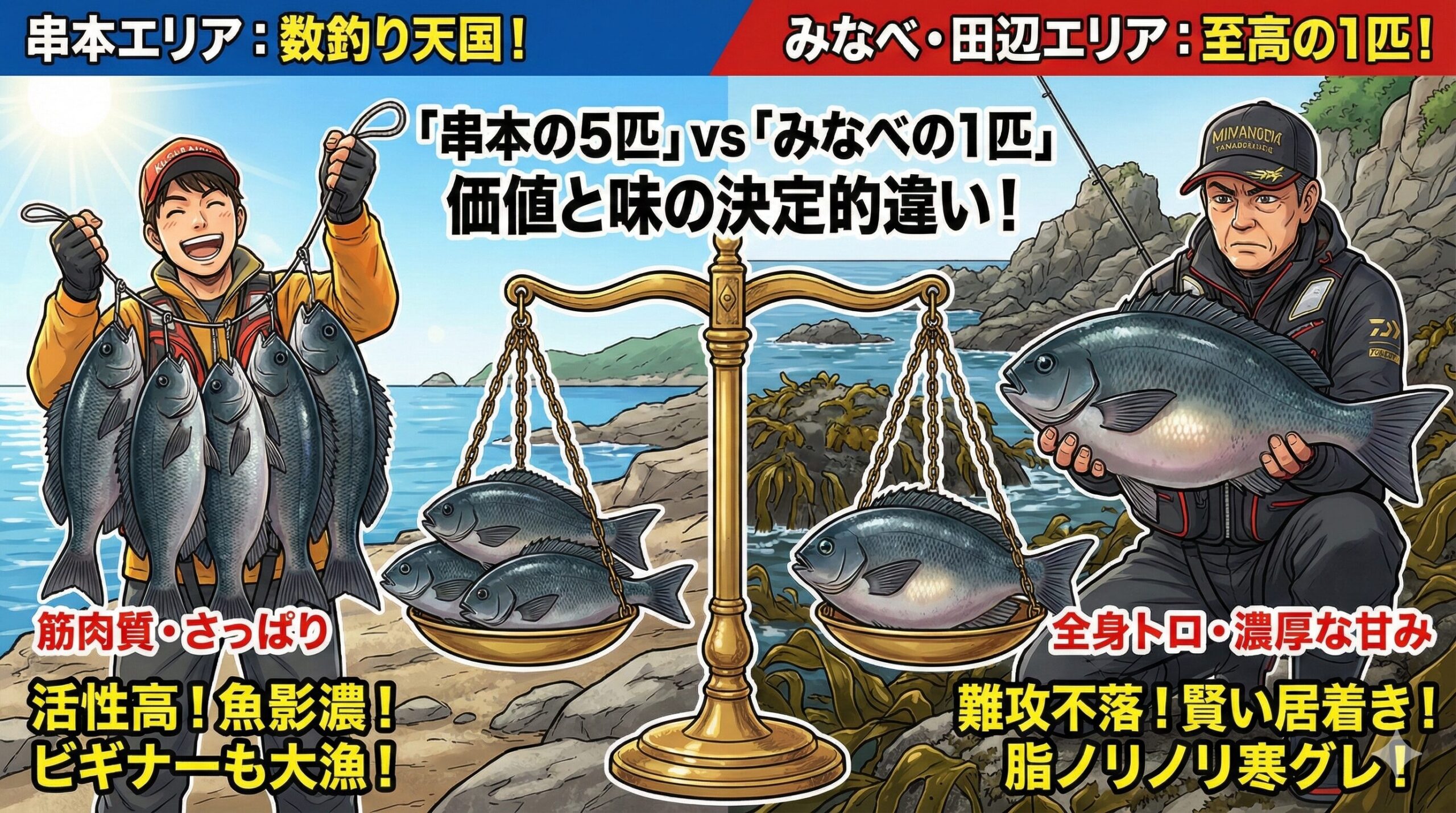 「串本の5匹より、みなべの1匹」上級者がそう語る真意とは？南紀のグレ釣りにおける「味と価値」の決定的な違い。釣太郎