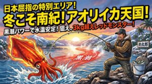 【日本屈指の聖地】なぜ南紀だけ“冬でもアオリイカが釣れる”のか？その特別な理由と攻略ガイド。釣太郎