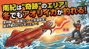 南紀は“冬でもアオリイカが釣れる”奇跡のエリア。釣太郎