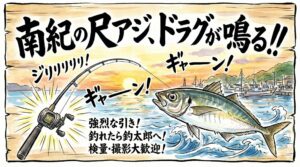 ドラグが止まらない？南紀の「尺アジ」は青物並みの引き！攻略法と魅力を徹底解説.釣太郎