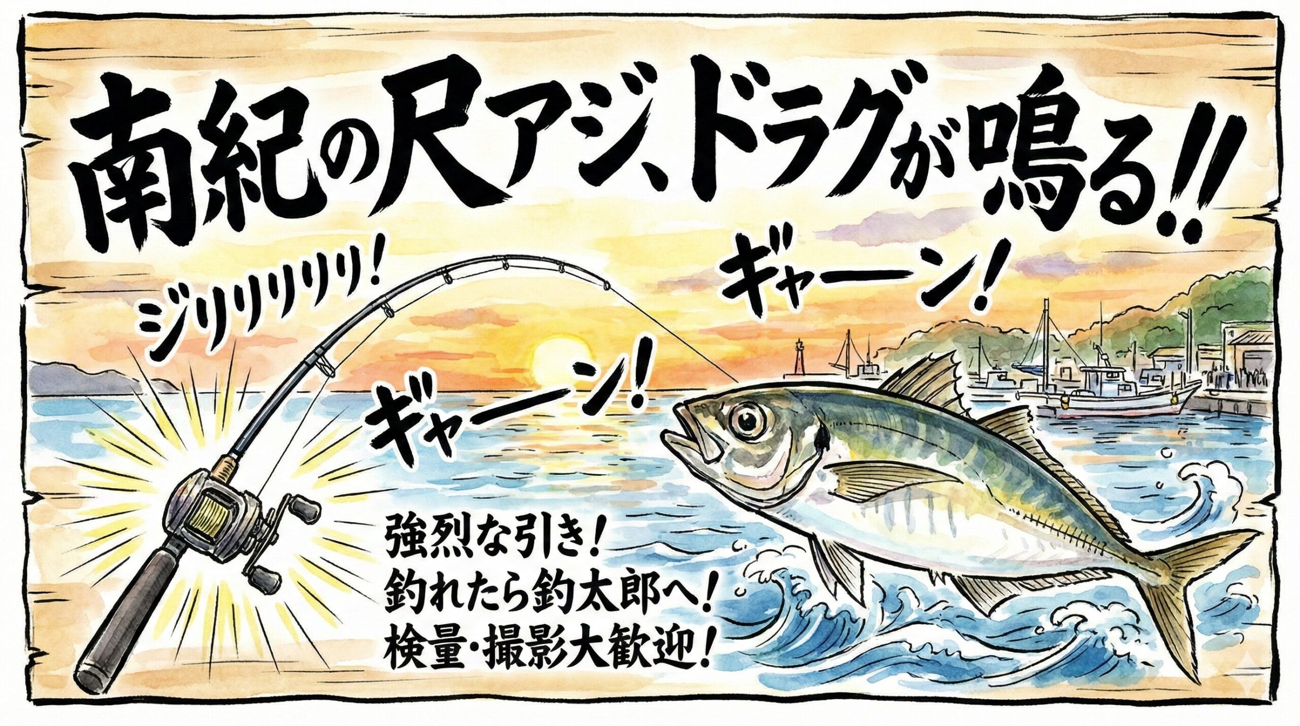 ドラグが止まらない？南紀の「尺アジ」は青物並みの引き！攻略法と魅力を徹底解説.釣太郎