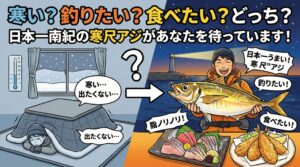 「日本一」の称号を持つ南紀寒尺アジとの出会いは、 あなたの釣り人生において、忘れられない最高の思い出になる。釣太郎