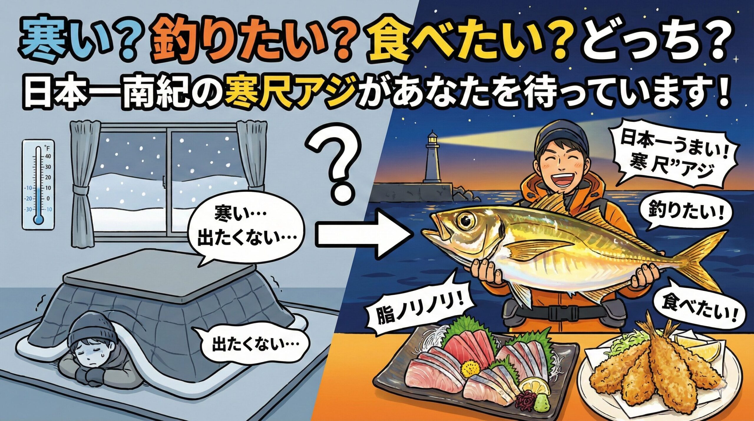 「日本一」の称号を持つ南紀寒尺アジとの出会いは、 あなたの釣り人生において、忘れられない最高の思い出になる。釣太郎