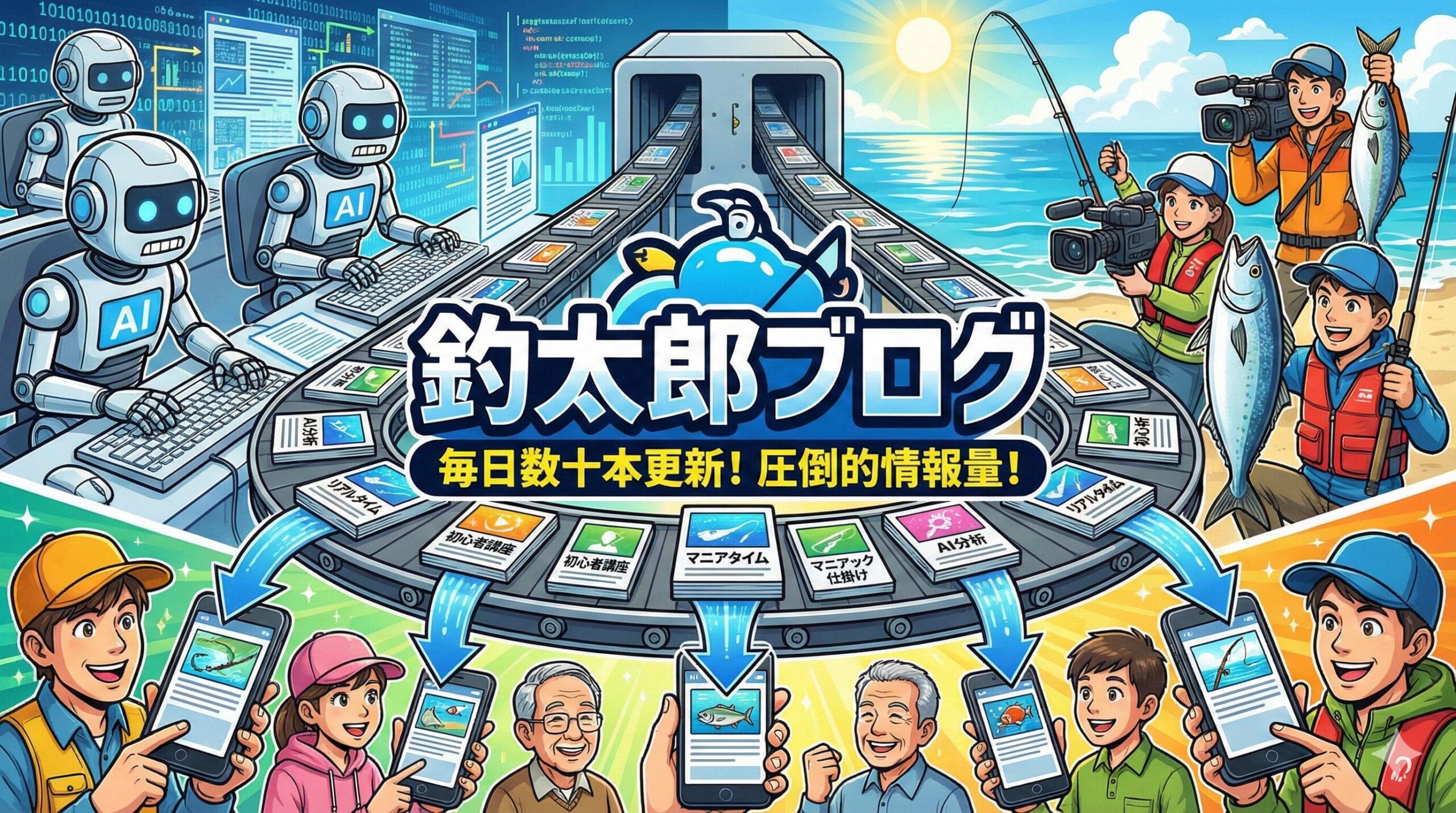 釣太郎ブログは、「釣れるかどうか」を左右する情報源として、 地元釣り人にとって欠かせない存在になっています。