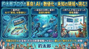 【業界初】AI×数値化×未踏の領域へ。月間20万人が「釣太郎ブログ」を読む本当の理由