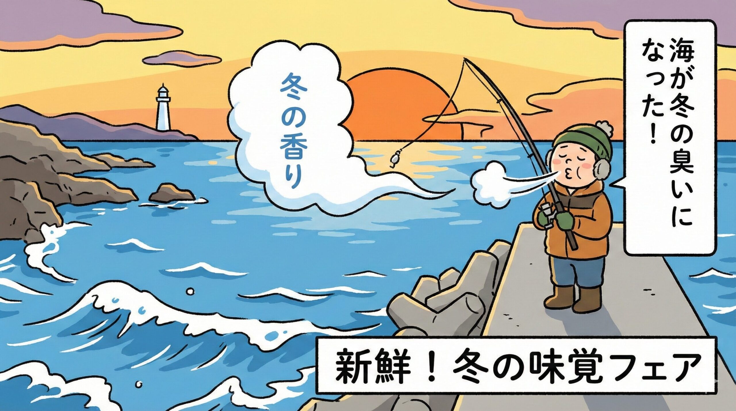 「海が冬の臭いになった」 それは、釣り人にとって厳しい寒さの訪れであると同時に、「海中が天然の冷蔵庫・熟成庫になった」という朗報.釣太郎