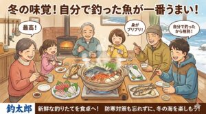 寒さに耐えた魚は別格の味になります。寒尺アジ、青物、寒グレ ガシラ、今年の釣り収め。あなたはどの一匹で締めますか。釣太郎