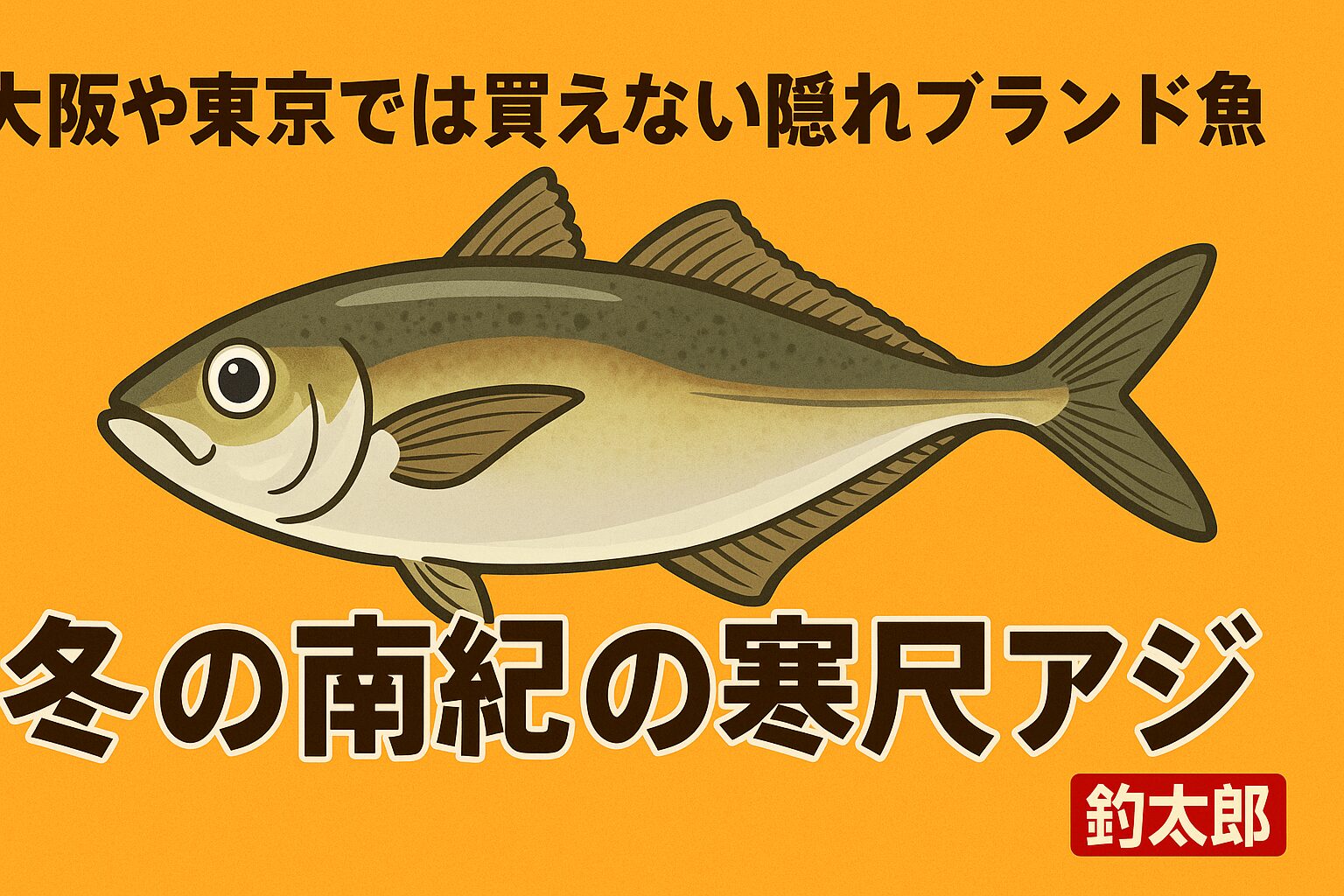 冬の南紀でしか釣れない「寒尺アジ」は全国屈指の脂のり・脂質15〜22%で本当に“全身トロfish”・大阪や東京では絶対に買えない・流通しない＝釣った人だけの特権。釣太郎