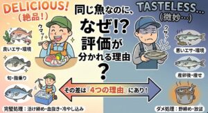 同じ魚なのに「激ウマ」「激マズ」と評価が真っ二つ！味が激変する4つの決定的理由。釣太郎