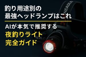堤防アジ釣りでは「軽さ」「防水性」「適切な明るさ・光色切替」「調光のしやすさ」が揃ったヘッドランプが最も失敗しにくく、汎用性が高いです。釣太郎