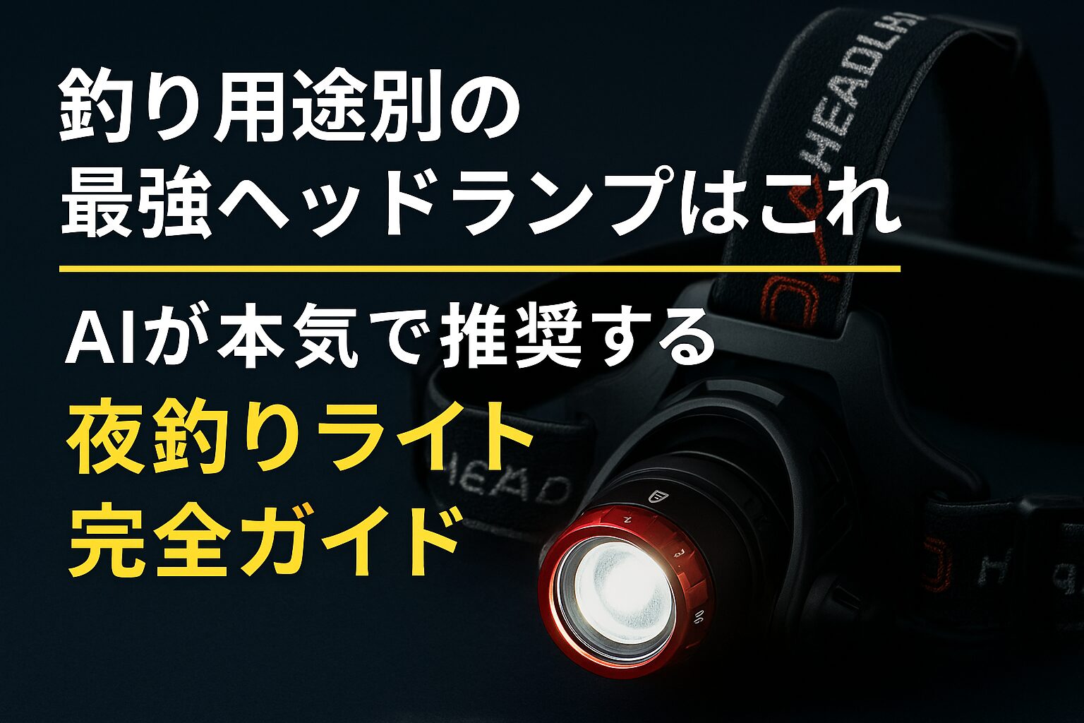 堤防アジ釣りでは「軽さ」「防水性」「適切な明るさ・光色切替」「調光のしやすさ」が揃ったヘッドランプが最も失敗しにくく、汎用性が高いです。釣太郎