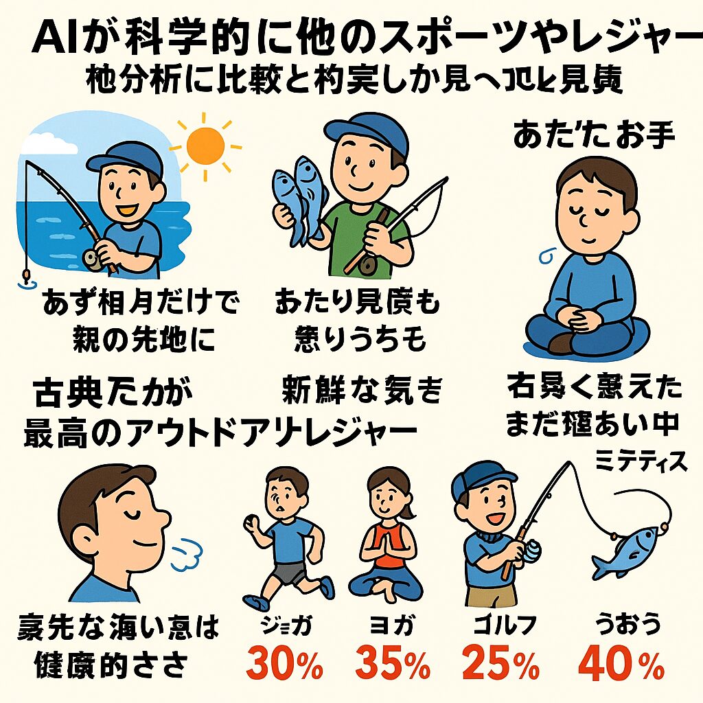釣りは古典的なレジャーですが、その健康効果は現代科学でも裏付けられた最強のアウトドアアクティビティ。釣太郎