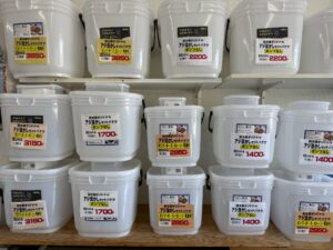 アジバケツの決定版。アオリイカのヘビーユーザーが多く使うバケツ型は釣太郎オリジナル