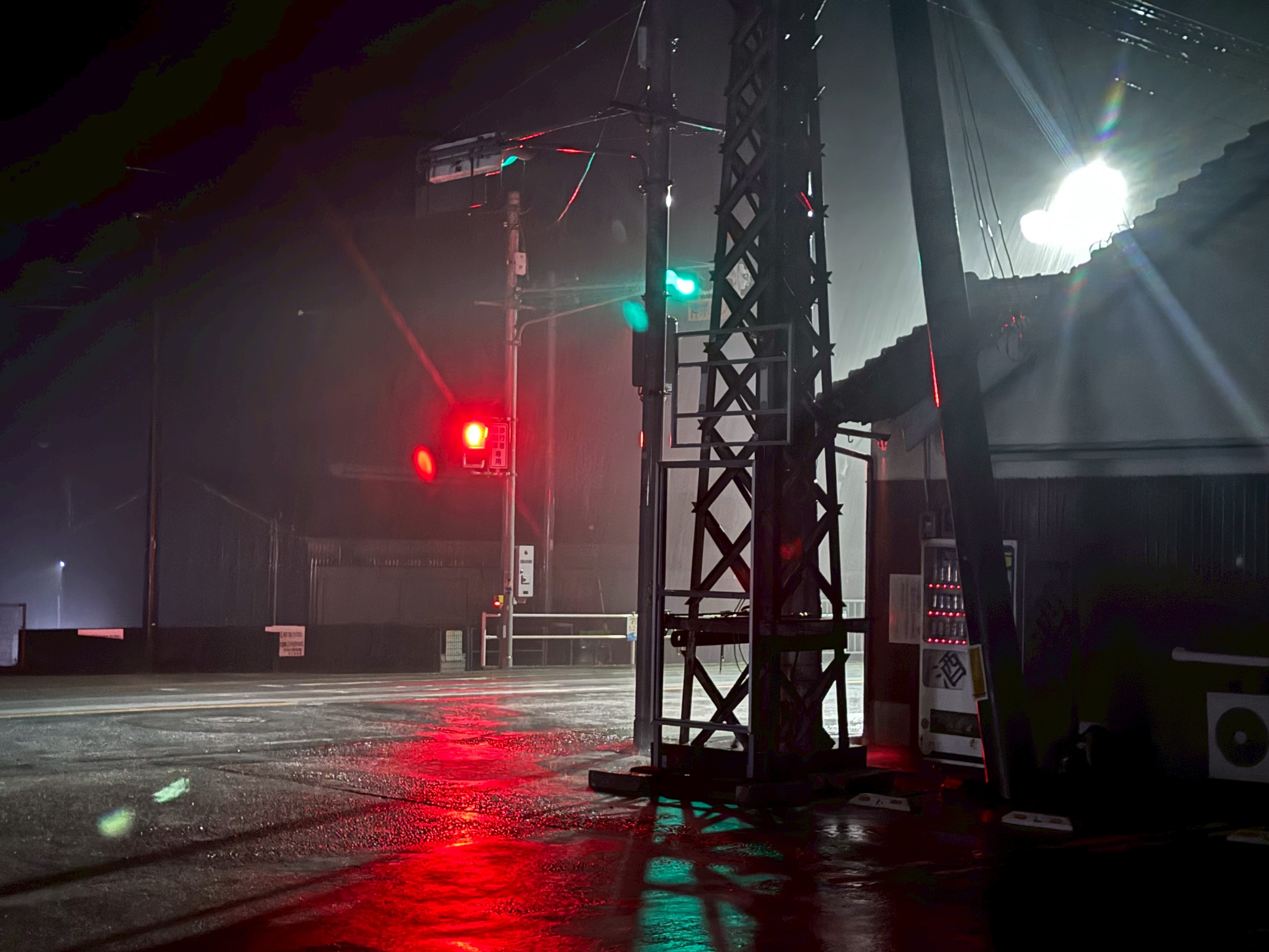 天気予報ではあまり雨が降らないでしたが、みなべ町では本降りが続いています。釣太郎