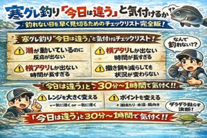 寒グレ釣りで「今日は違う」と気付ける人は 実は釣りが上手い人。 ・潮・ウキ・撒き餌 ・魚の反応これを 冷静に見て判断できている。釣太郎
